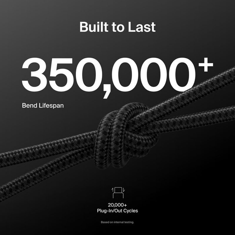 Belkin BoostCharge Pro Braided USB-A Cable with Lightning Connector (1 Meter)